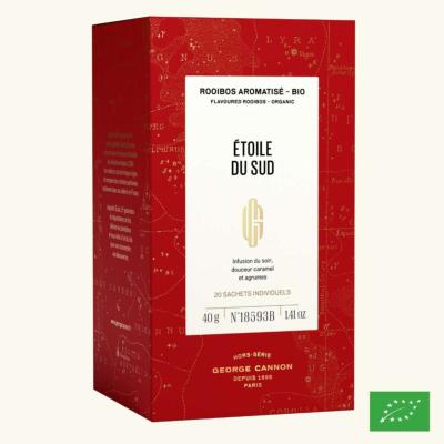 ÉTOILE DU SUD - Rooibos aromatisé BIO - Boîte 20 sachets individuels