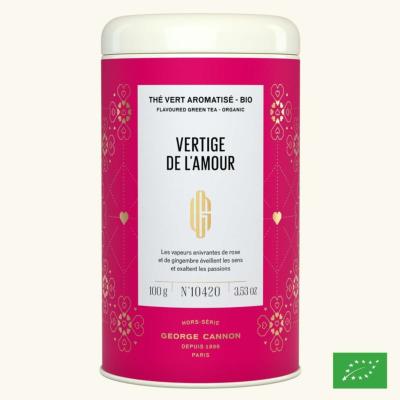 VERTIGE DE L'AMOUR - Th vert aromatis Bio*