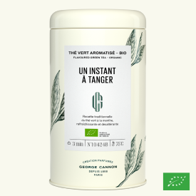 UN INSTANT  TANGER - Th vert aromatis BIO - Bote 100g